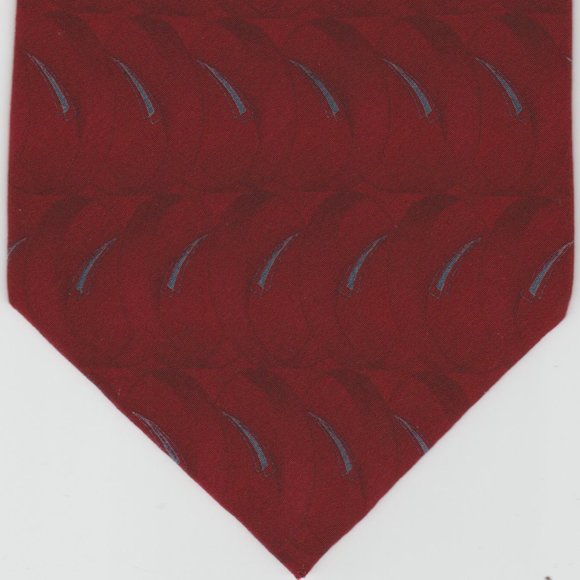 BILL BLASS - 100% SILK - MEN'S NECKTIE - RED & GRAY & BLACK - Picture 1 of 3